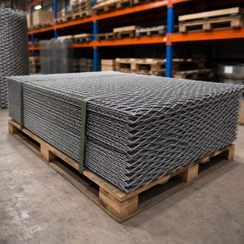 Сетка просечно-вытяжная стальная ПВЛ 510 110х20,5х1400 мм ст20 изображение